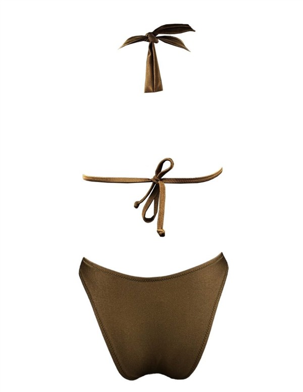 EMMA 909 RING TRIANGLE BIKINI ESPRESSO